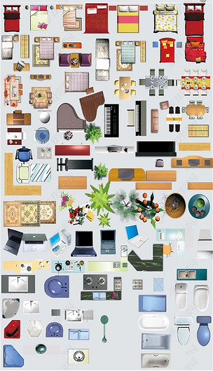 解鎖靈感 詳解18296893號室內(nèi)設(shè)計彩色平面圖PSD分層文件的價值與應(yīng)用